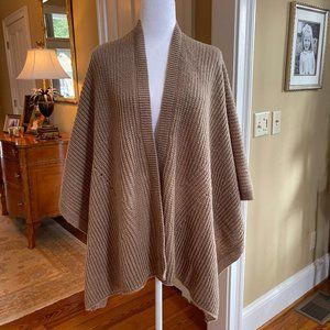NWT Sweater/Blanket Tan/Taupe ScarfWrap David & Young Of New York One Size
